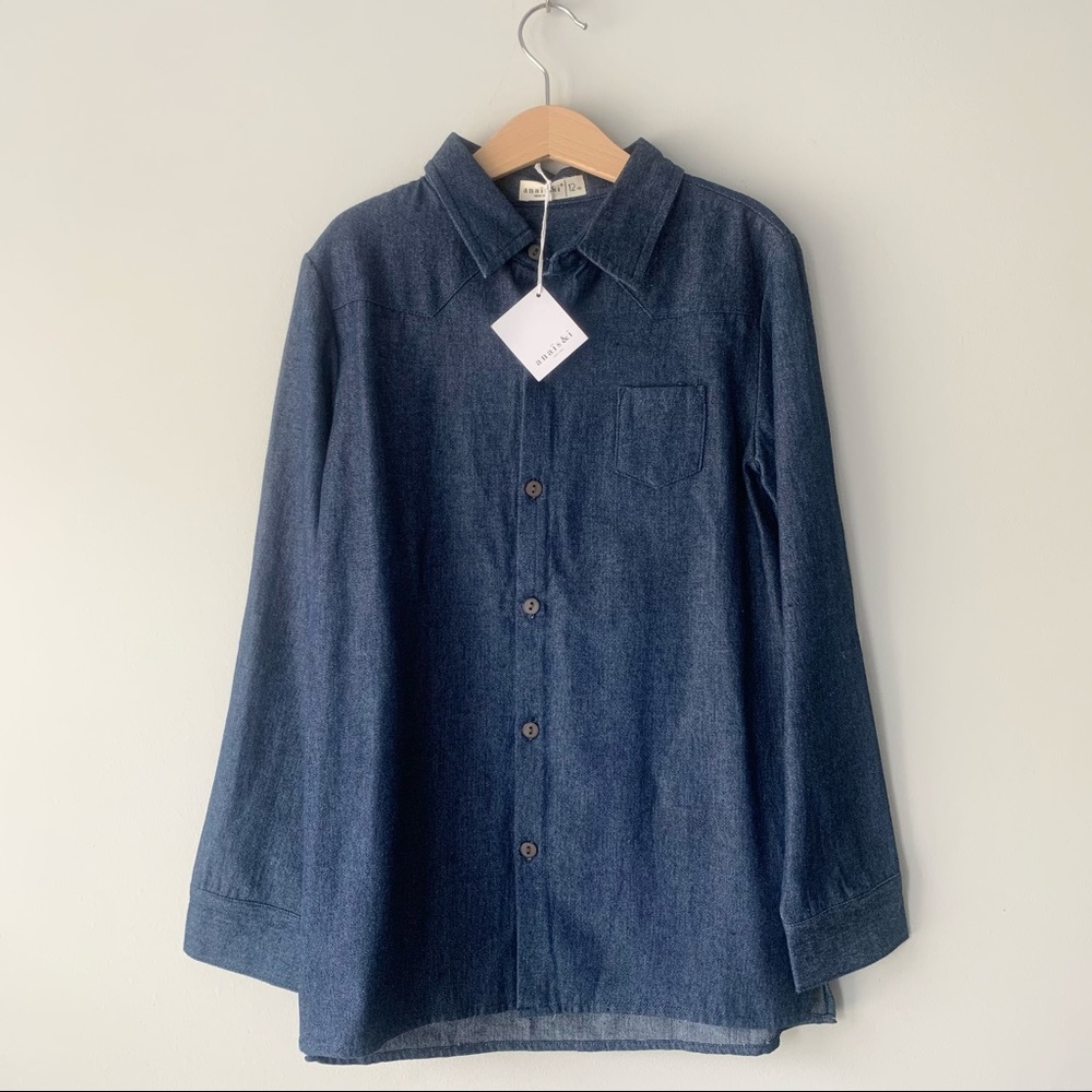 Anais & I Denim Button Down Shirt